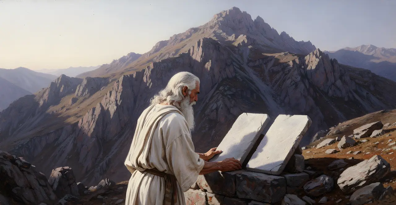 Exodus 34:1-3 — Exodus, oil painting · TruthPrints