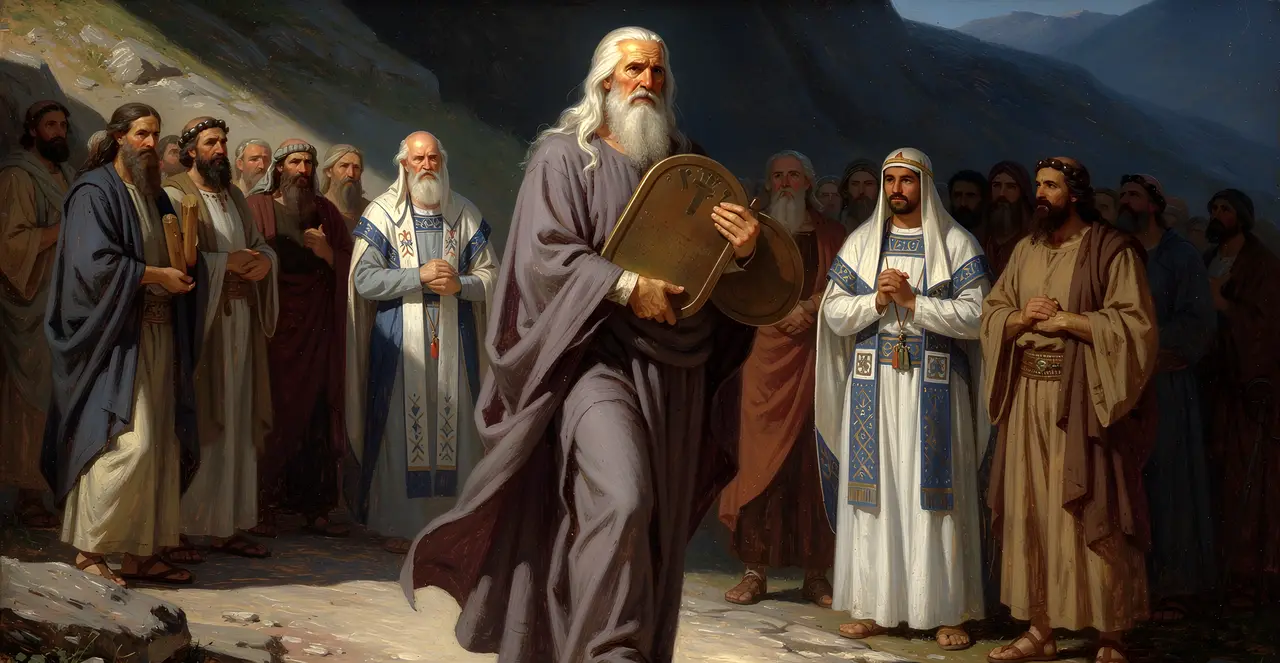 Exodus 34:28-30 — Exodus, oil painting · TruthPrints