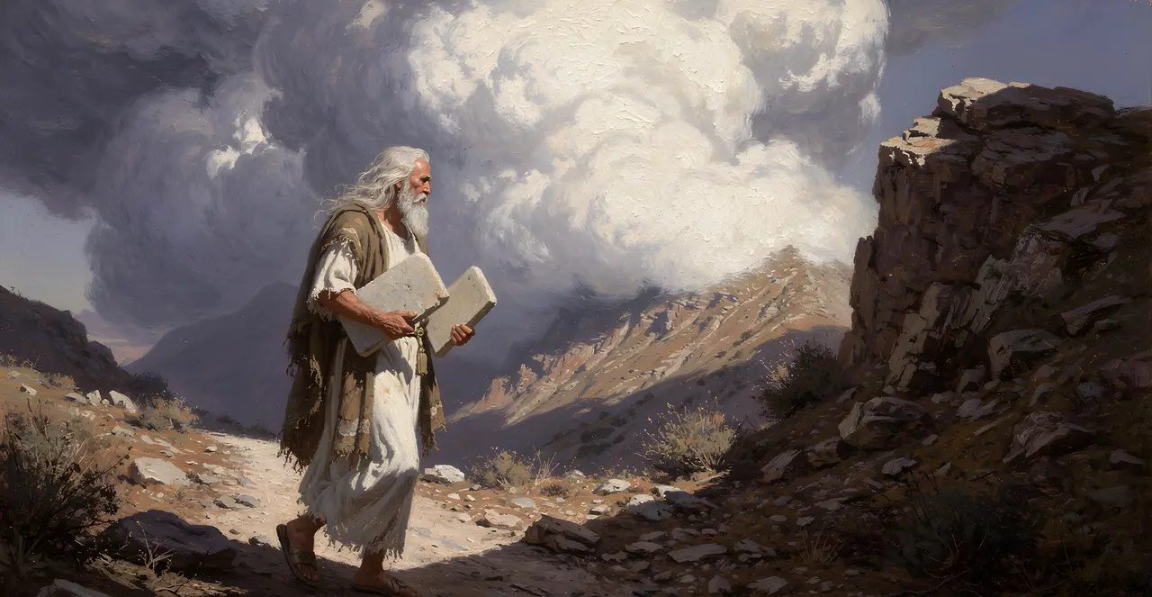 Exodus 34:4-6 — Exodus, oil painting · TruthPrints