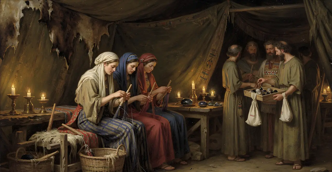 Exodus 35:25-28 — Exodus, oil painting · TruthPrints