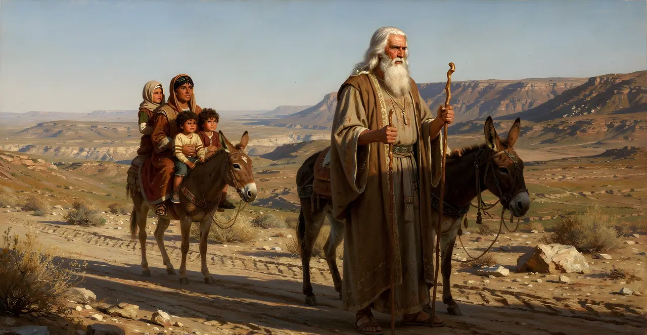 Exodus 4:17-20 — Exodus, oil painting · TruthPrints