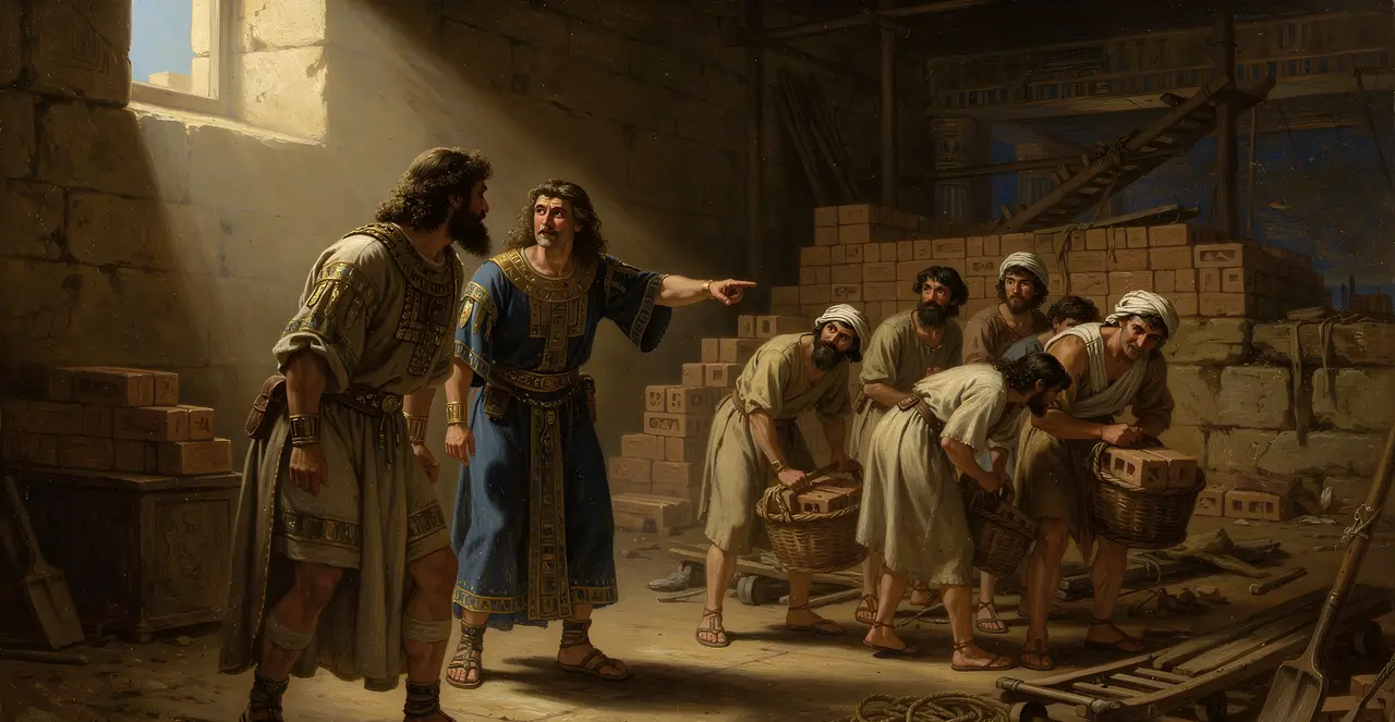 Exodus 5:8-11 — Exodus, oil painting · TruthPrints
