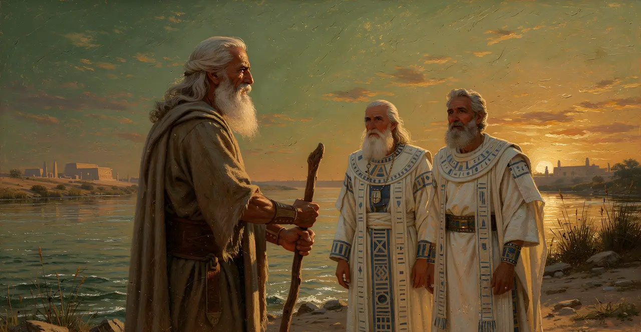 Exodus 7:15-16 — Exodus, oil painting · TruthPrints