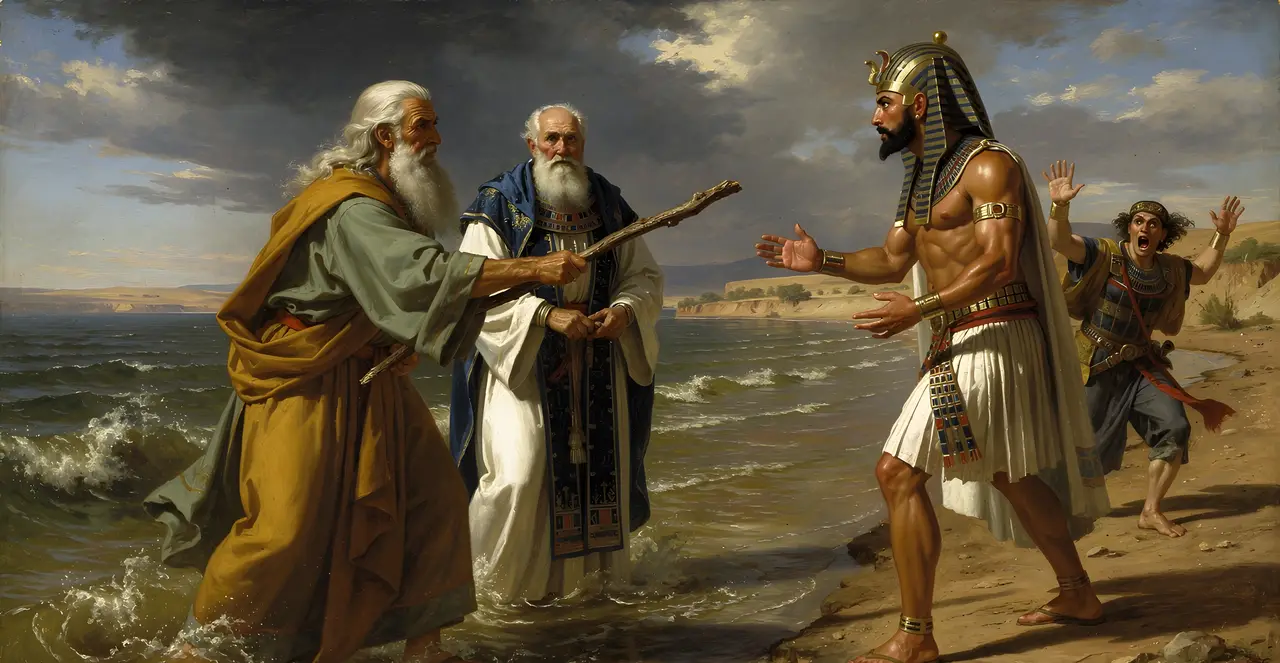 Exodus 7:20-22 — Exodus, oil painting · TruthPrints