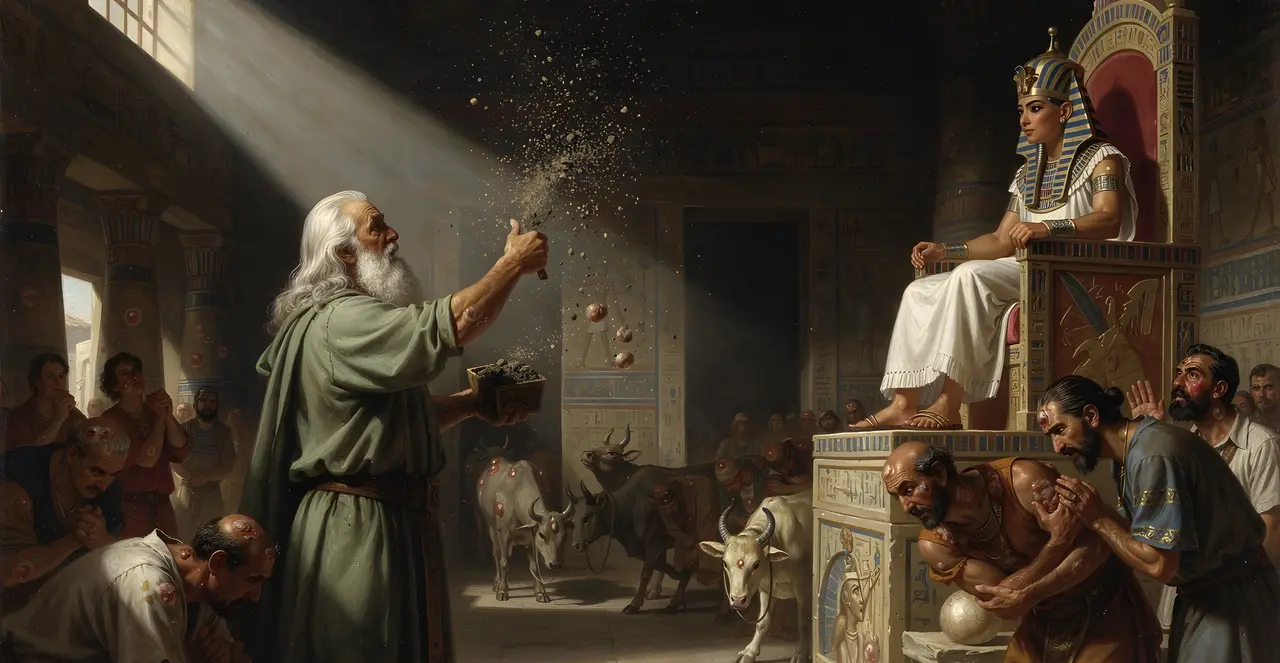 Exodus 9:9-12 — Exodus, oil painting · TruthPrints