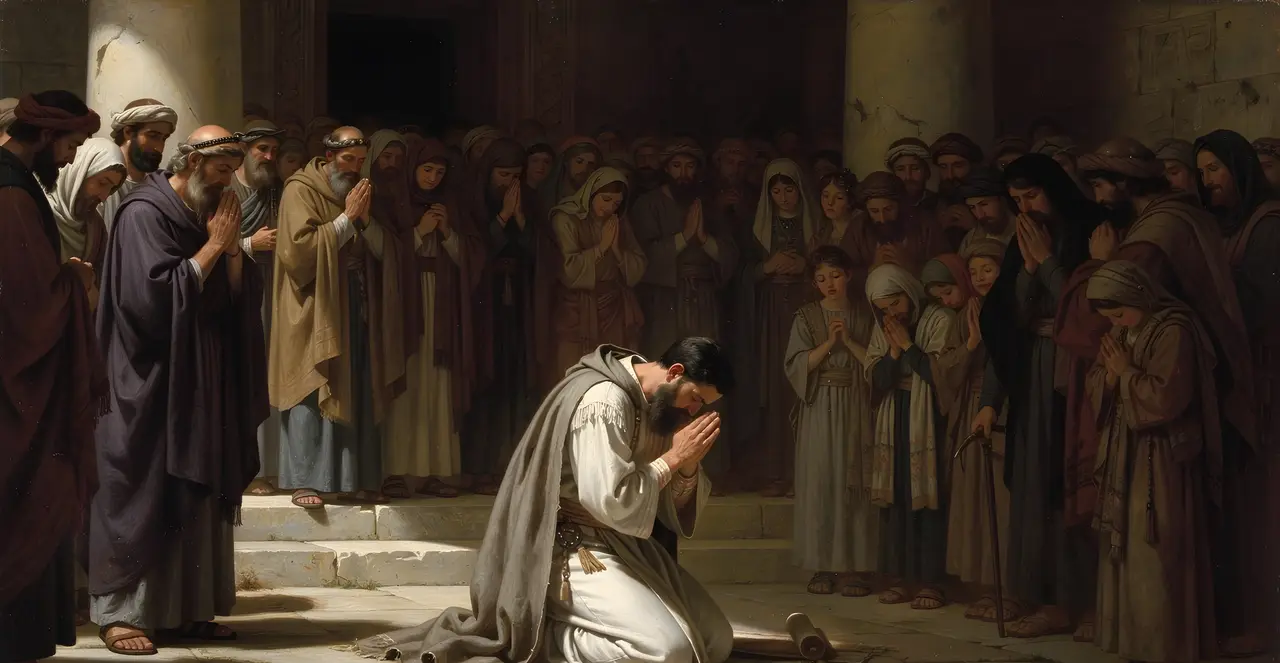 Ezra 10:1-2 — Ezra, oil painting · TruthPrints