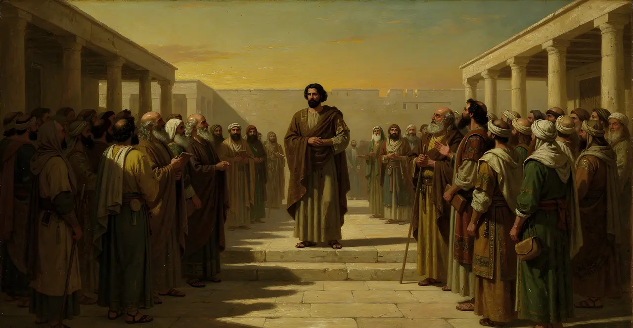 Ezra 2:63-67 — Ezra, oil painting · TruthPrints