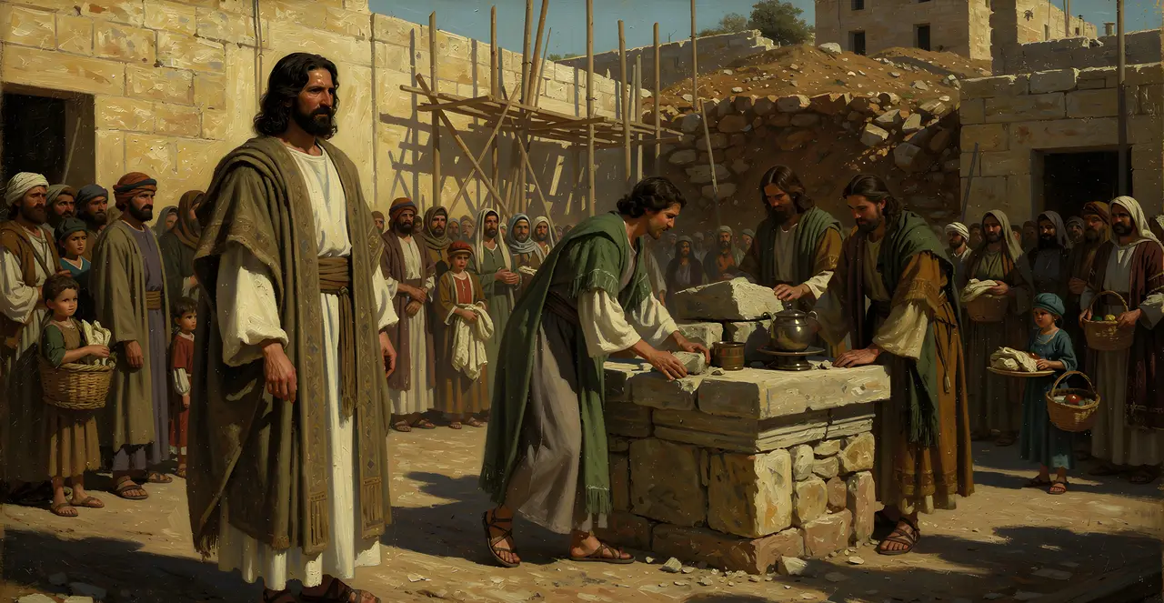 Ezra 3:1-2 — Ezra, oil painting · TruthPrints