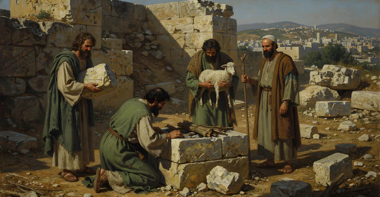 Ezra 3:3-5 — Ezra, oil painting · TruthPrints