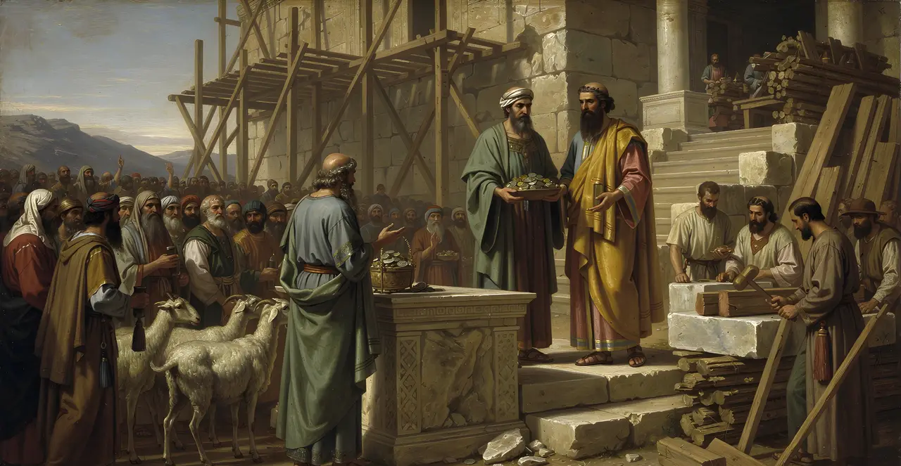 Ezra 3:6-7 — Ezra, oil painting · TruthPrints