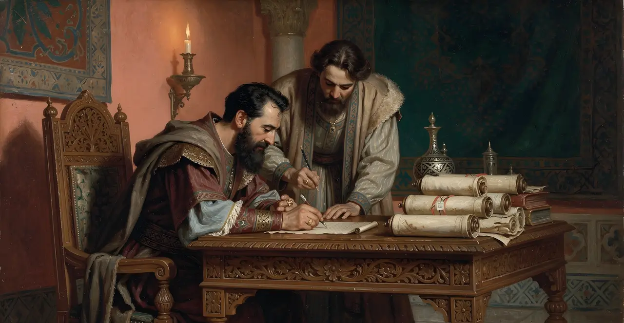 Ezra 4:6-9 — Ezra, oil painting · TruthPrints