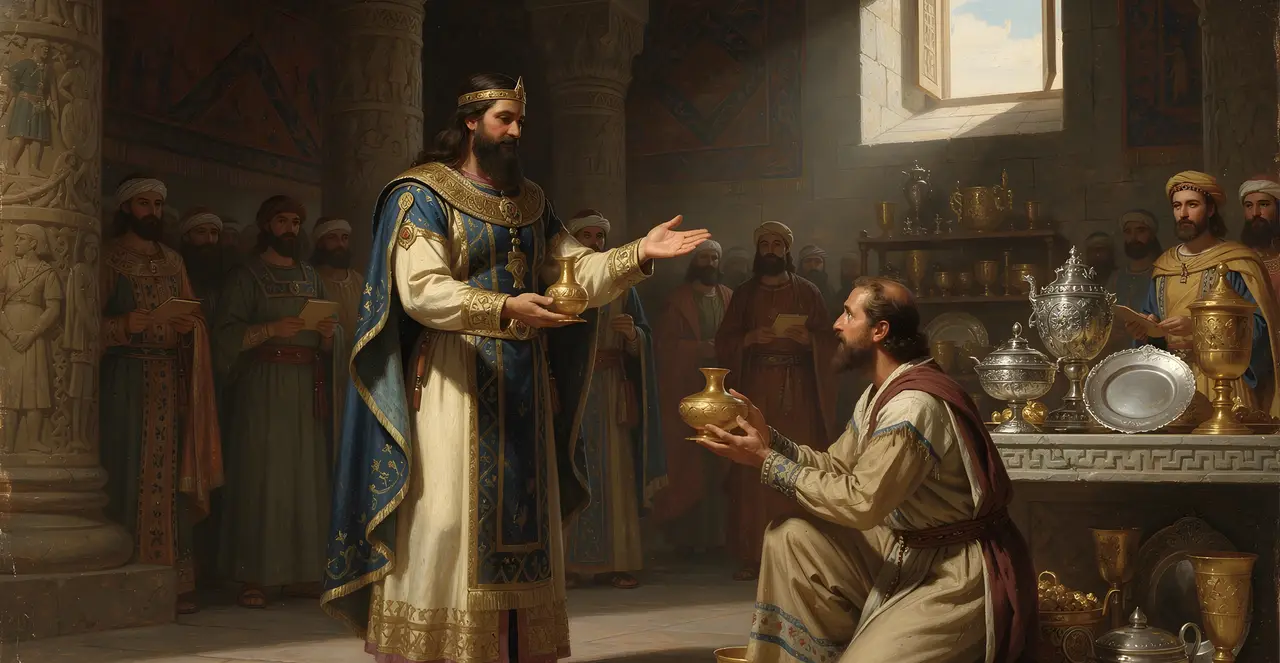 Ezra 5:14-15 — Ezra, oil painting · TruthPrints