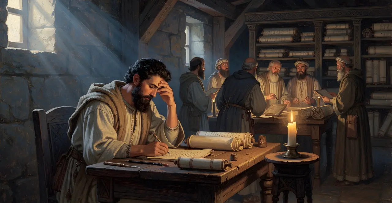 Ezra 8:1-5 — Ezra, oil painting · TruthPrints