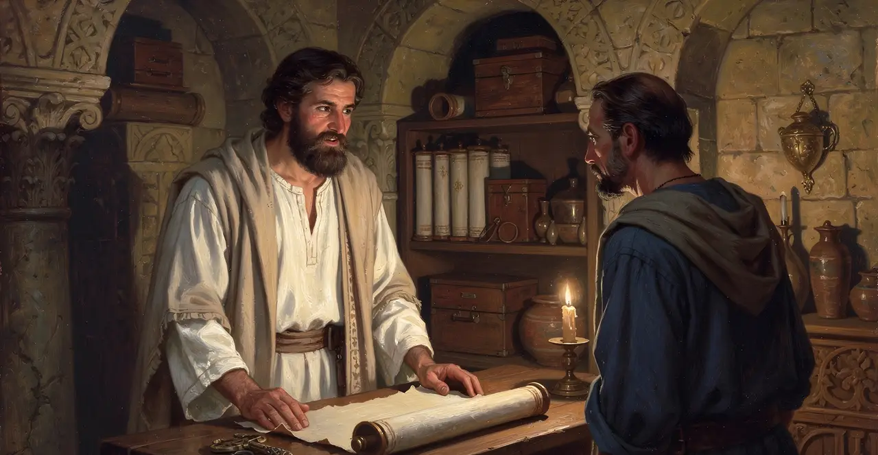 Ezra 8:17-19 — Ezra, oil painting · TruthPrints