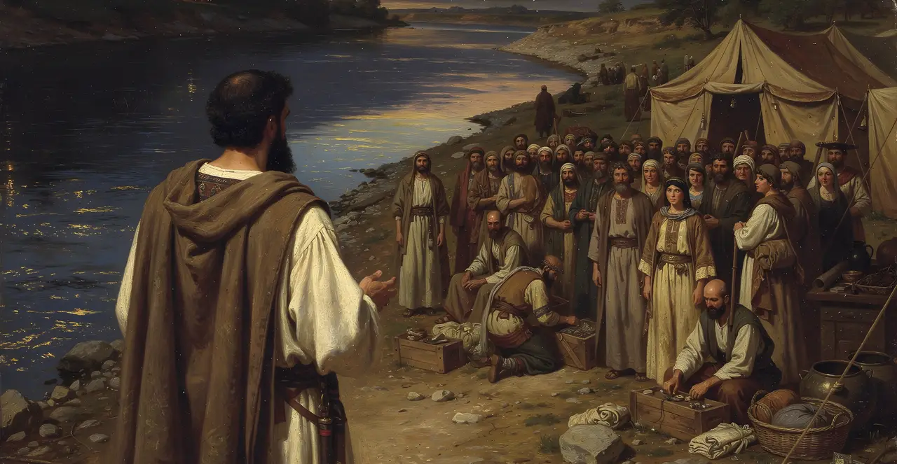 Ezra 8:20-21 — Ezra, oil painting · TruthPrints