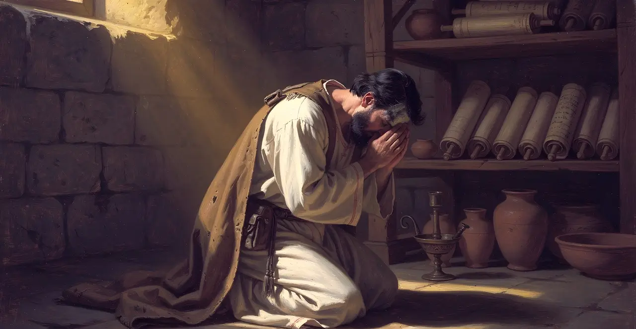 Ezra 9:6-7 — Ezra, oil painting · TruthPrints