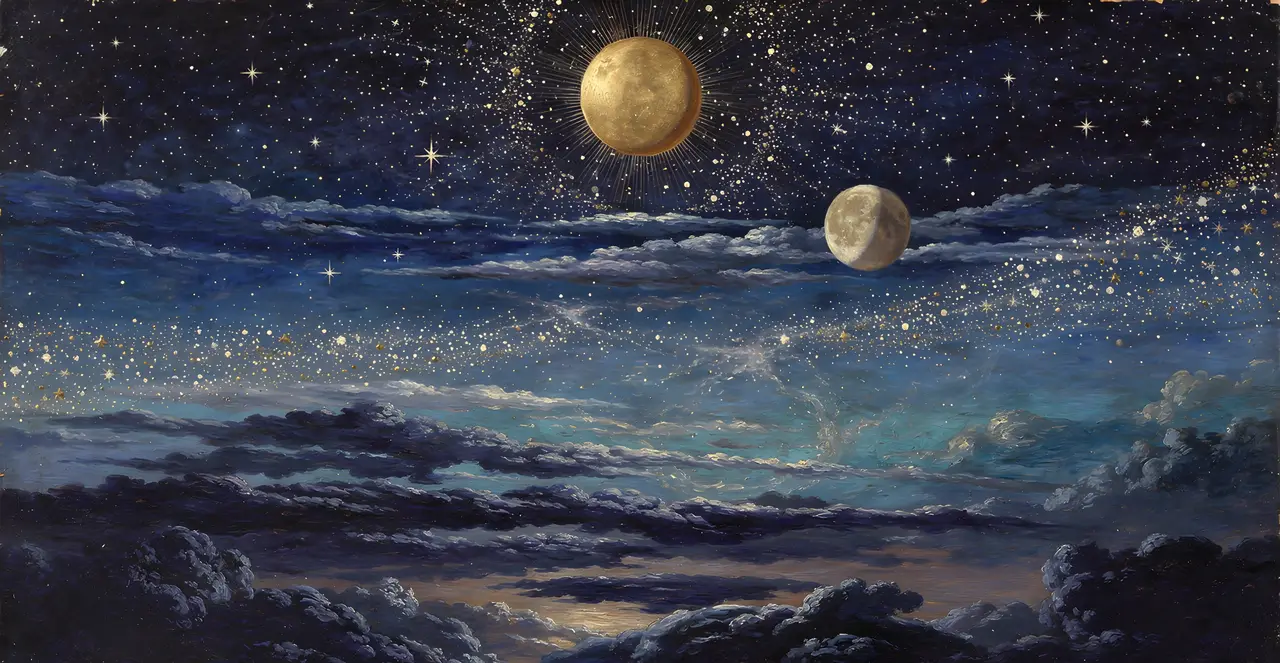 Genesis 1:15-19 — Genesis, oil painting · TruthPrints