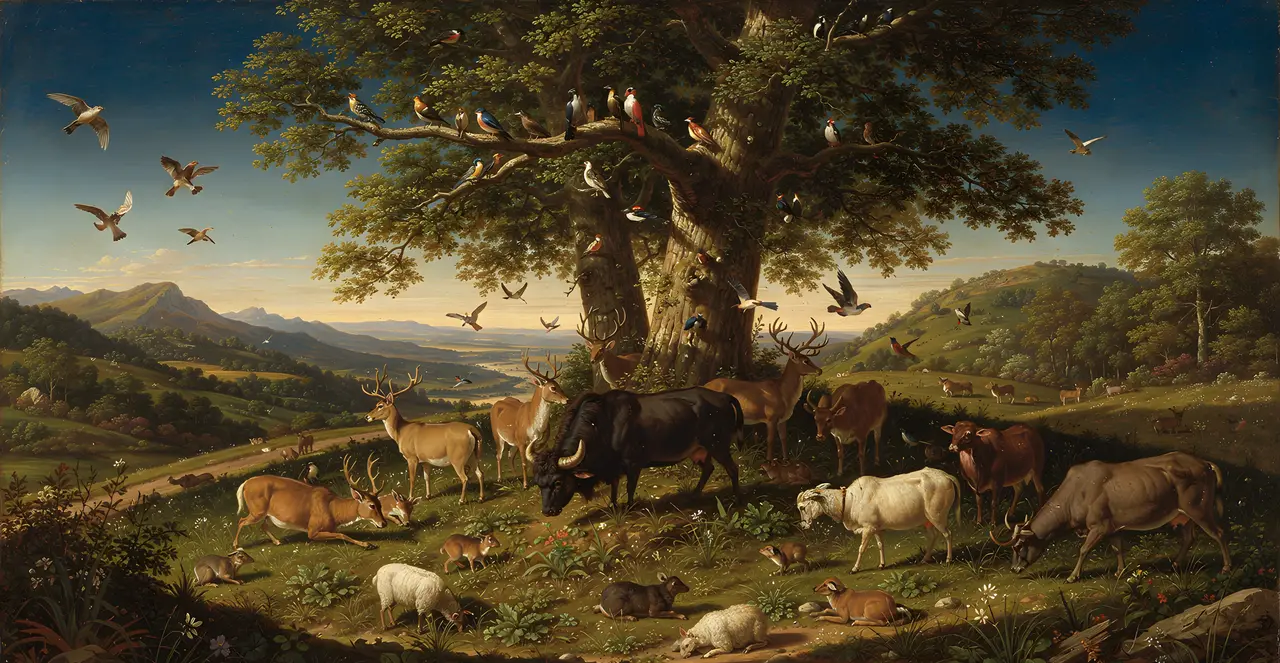 Genesis 1:30-31 — Genesis, oil painting · TruthPrints