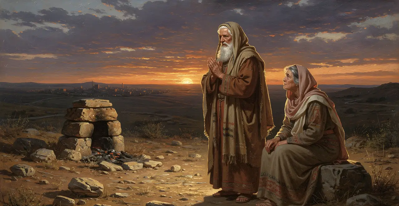 Genesis 12:8-11 — Genesis, oil painting · TruthPrints