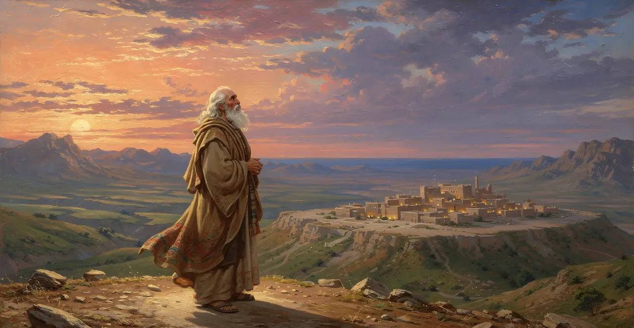 Genesis 13:12-15 — Genesis, oil painting · TruthPrints