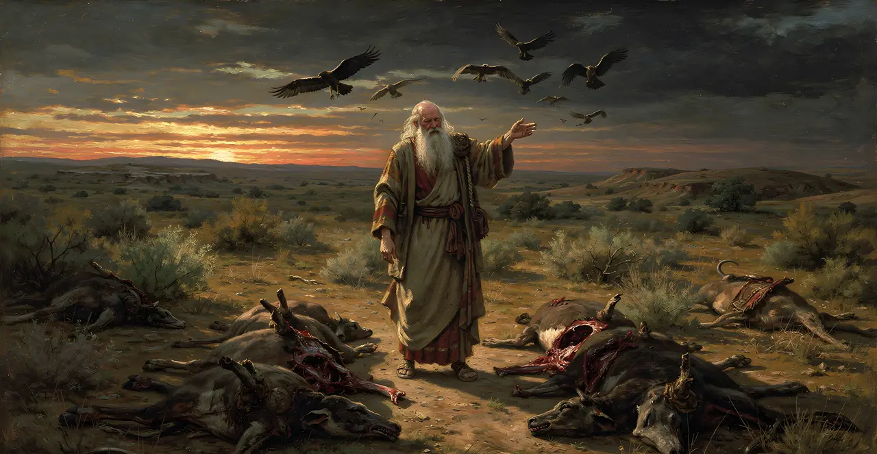 Genesis 15:10-14 — Genesis, oil painting · TruthPrints
