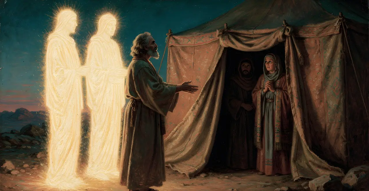 Genesis 18:9-13 — Genesis, oil painting · TruthPrints