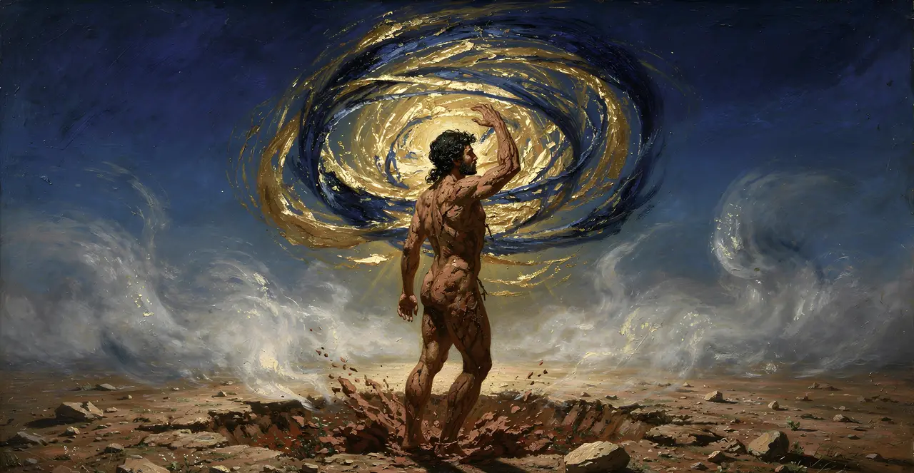 Genesis 2:5-8 — Genesis, oil painting · TruthPrints