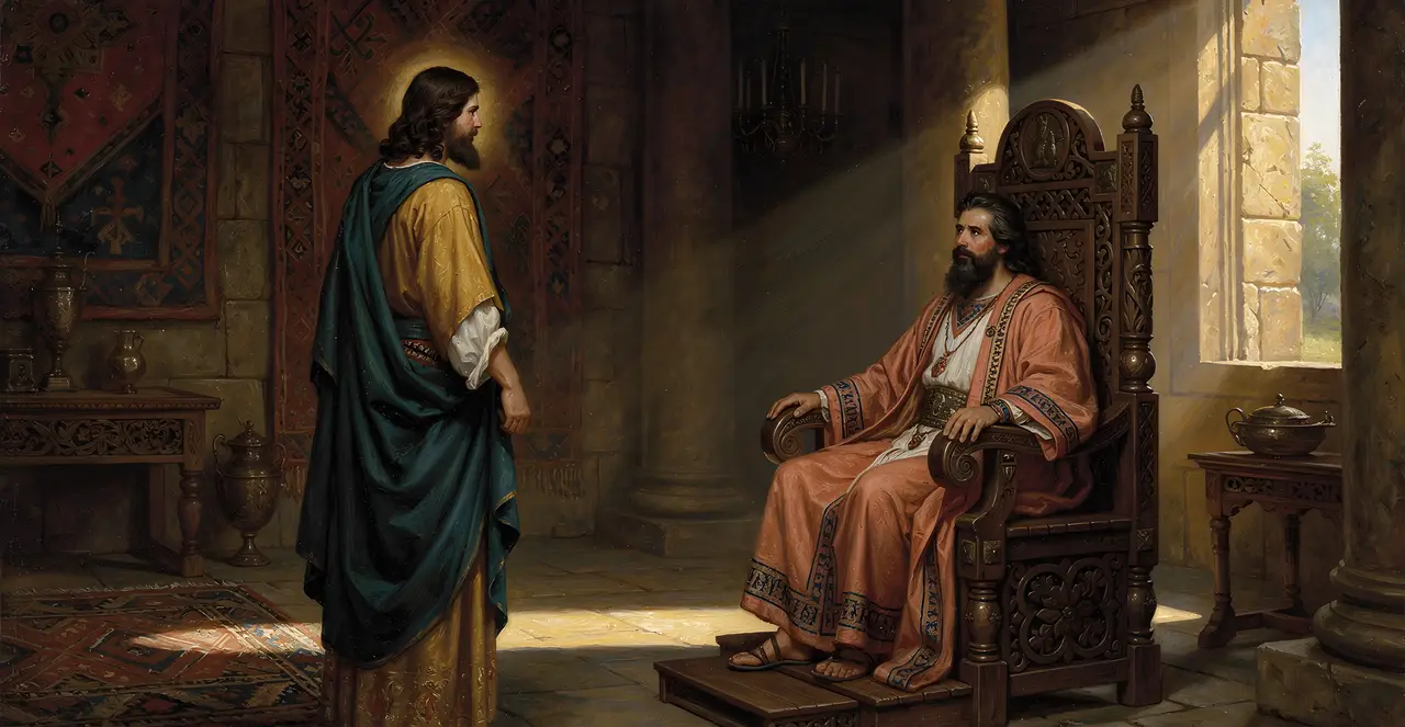 Genesis 20:12-15 — Genesis, oil painting · TruthPrints