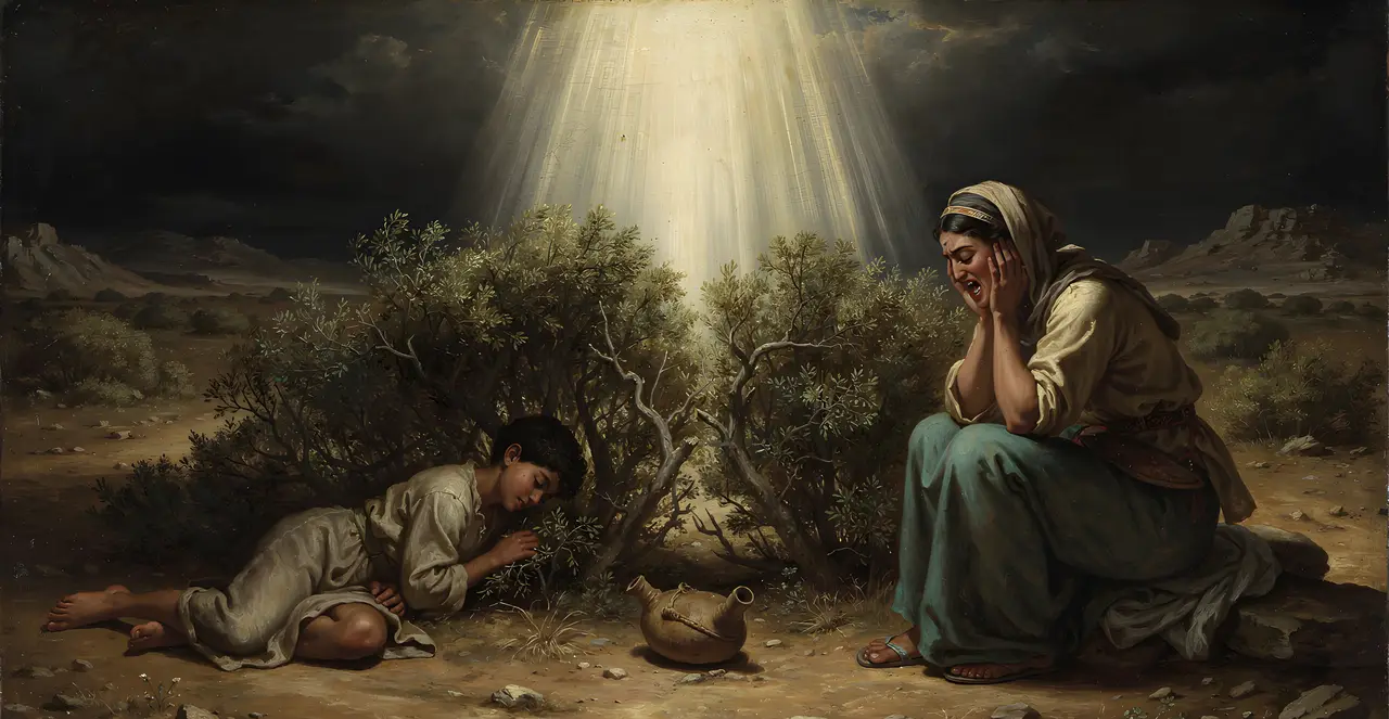 Genesis 21:15-17 — Genesis, oil painting · TruthPrints