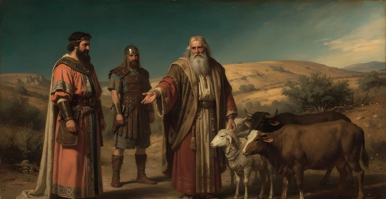 Genesis 21:27-32 — Genesis, oil painting · TruthPrints