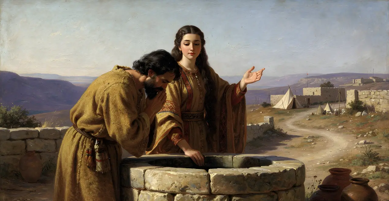 Genesis 24:23-27 — Genesis, oil painting · TruthPrints