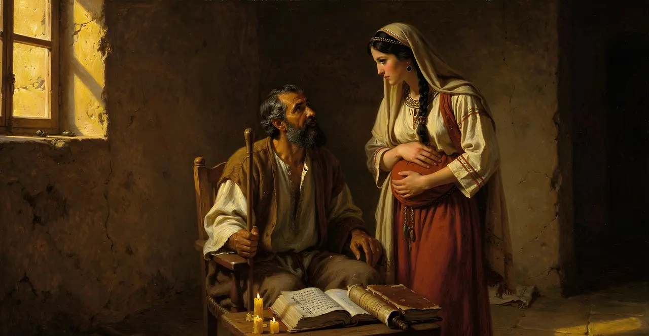 Genesis 25:19-22 — Genesis, oil painting · TruthPrints