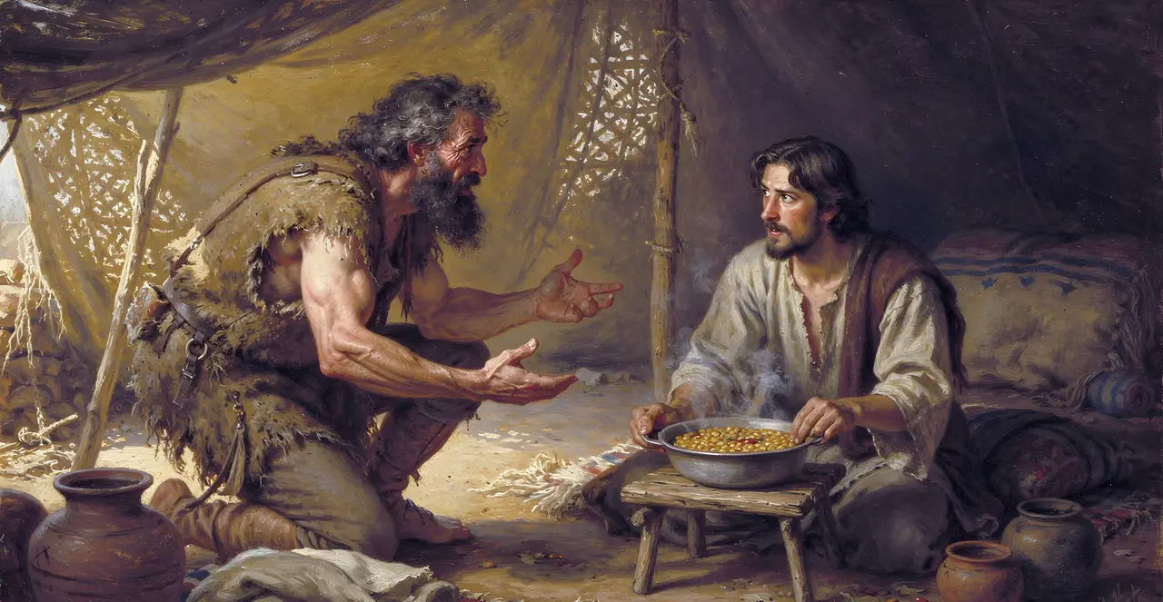 Genesis 25:27-33 — Genesis, oil painting · TruthPrints