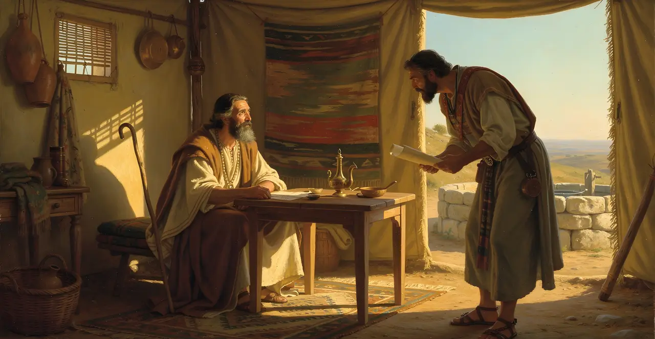 Genesis 26:30-35 — Genesis, oil painting · TruthPrints