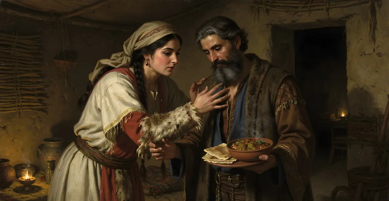 Genesis 27:15-18 — Genesis, oil painting · TruthPrints