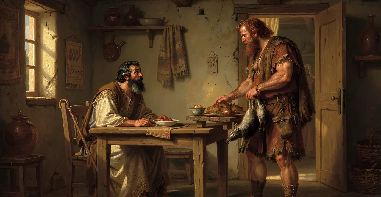 Genesis 27:30-32 — Genesis, oil painting · TruthPrints