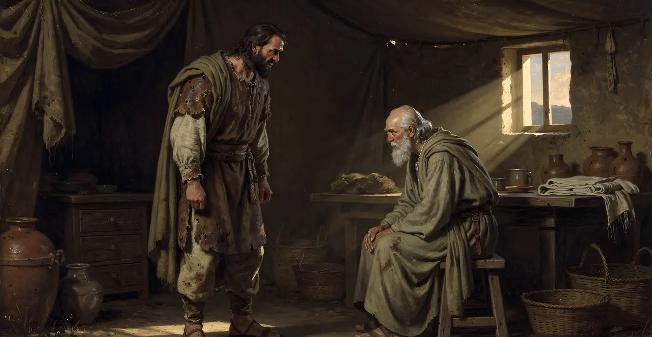 Genesis 27:36-38 — Genesis, oil painting · TruthPrints