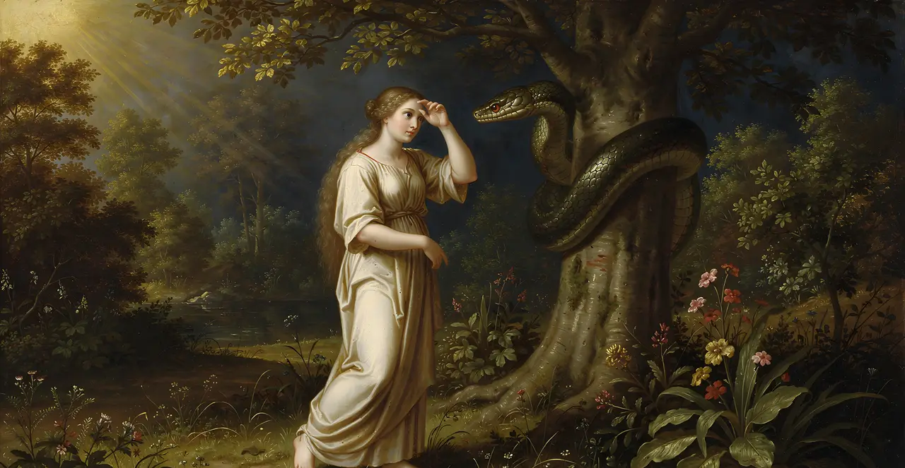 Genesis 3:1-4 — Genesis, oil painting · TruthPrints