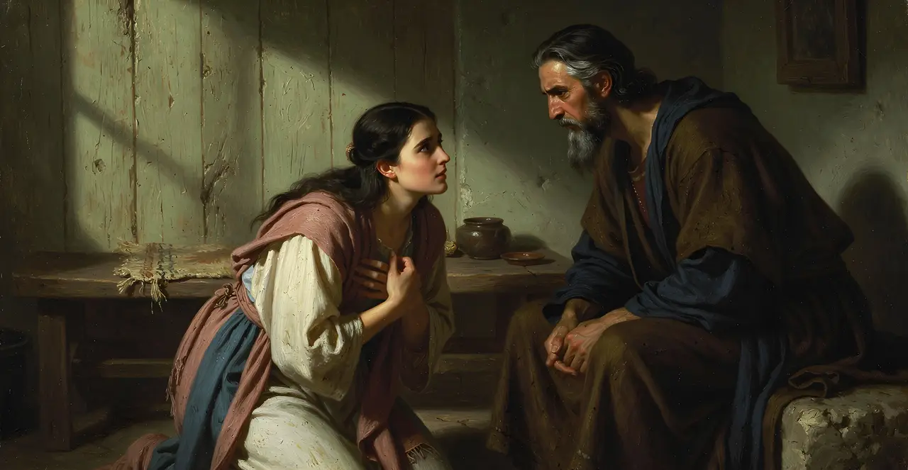 Genesis 30:1-5 — Genesis, oil painting · TruthPrints