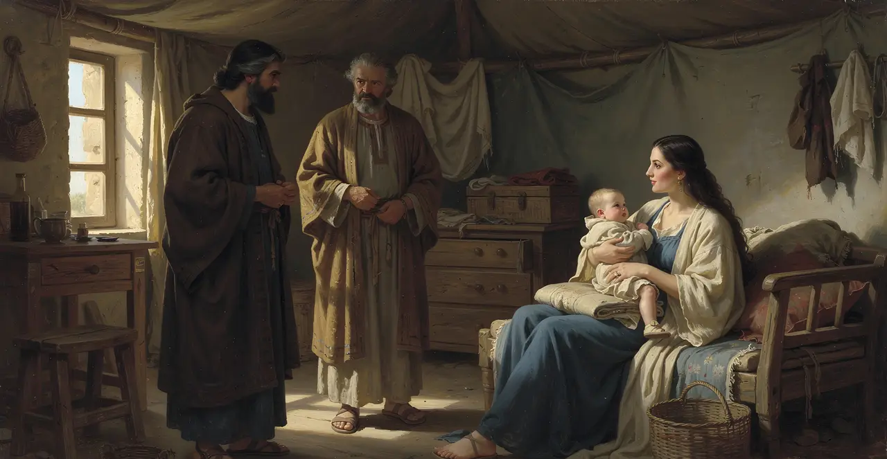 Genesis 30:21-26 — Genesis, oil painting · TruthPrints