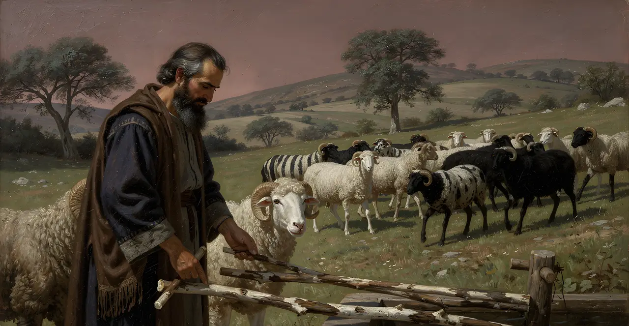 Genesis 30:40-43 — Genesis, oil painting · TruthPrints