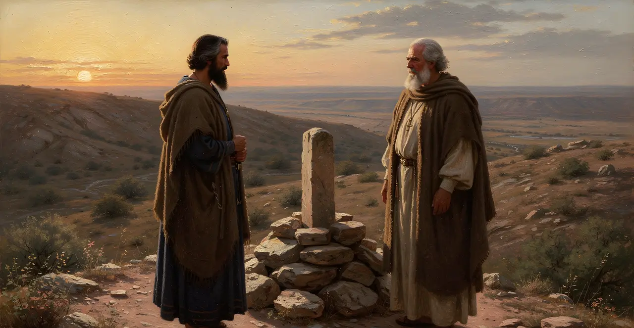 Genesis 31:48-51 — Genesis, oil painting · TruthPrints