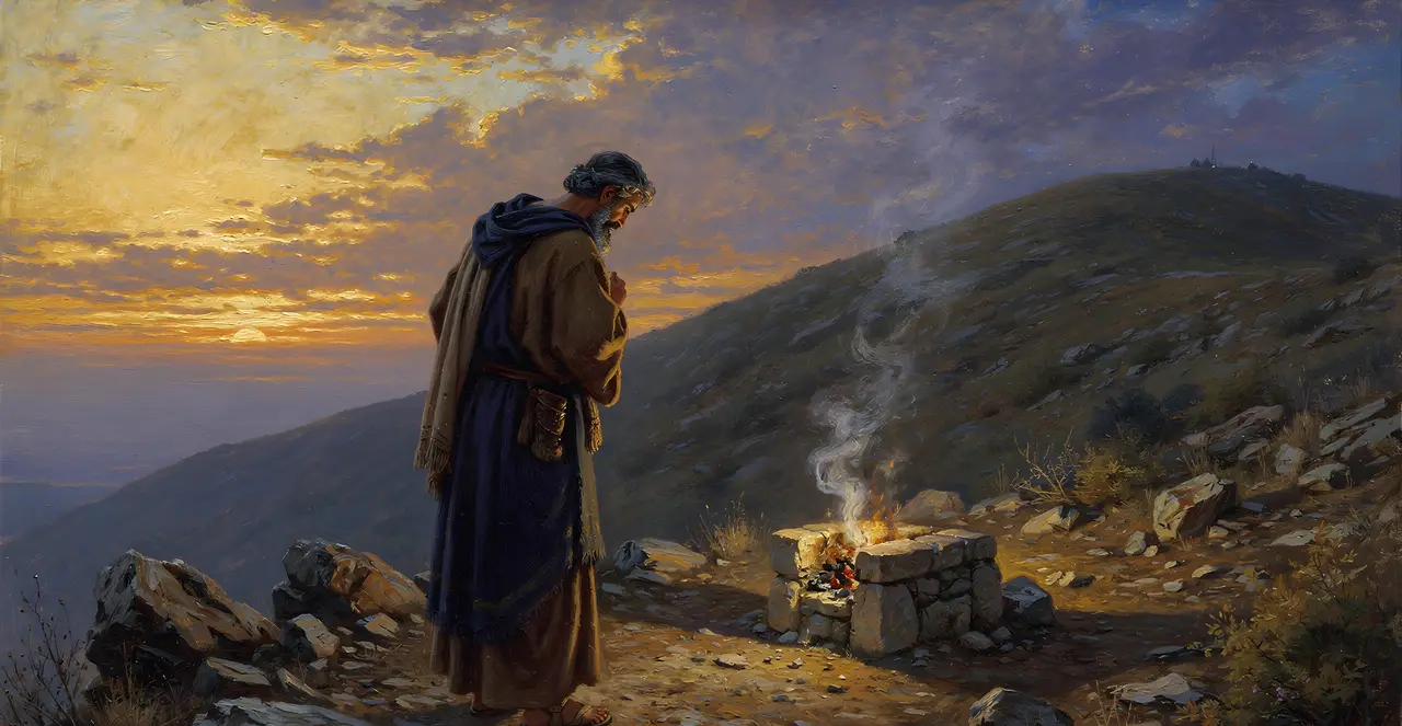 Genesis 31:52-54 — Genesis, oil painting · TruthPrints