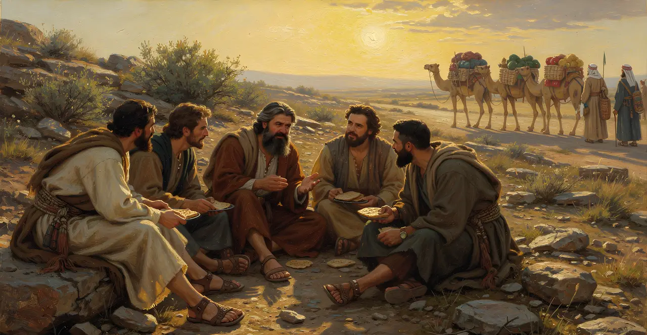 Genesis 37:25-27 — Genesis, oil painting · TruthPrints