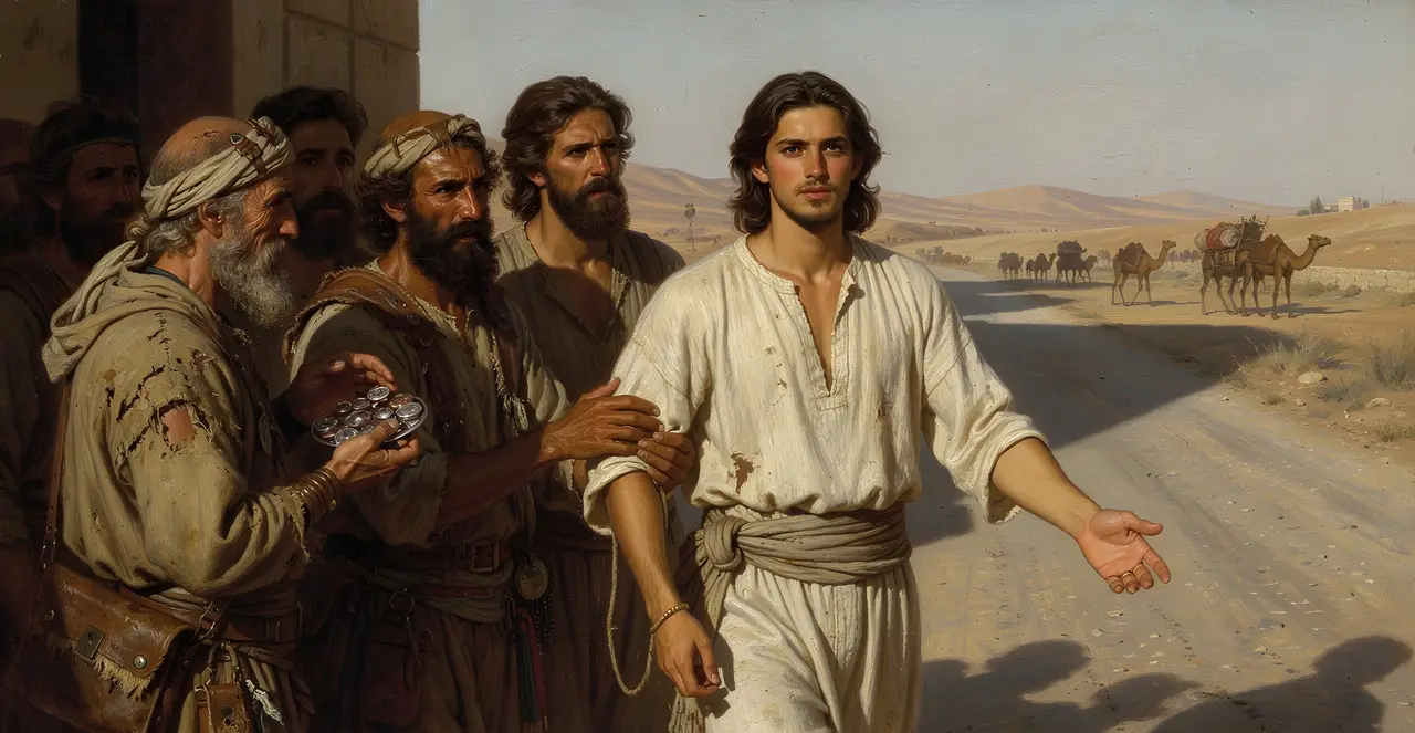 Genesis 37:36 — Genesis, oil painting · TruthPrints