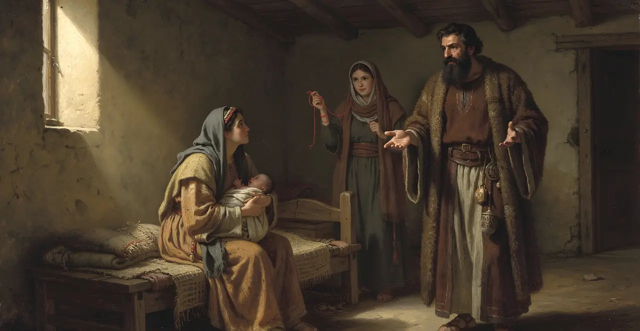 Genesis 38:25-28 — Genesis, oil painting · TruthPrints
