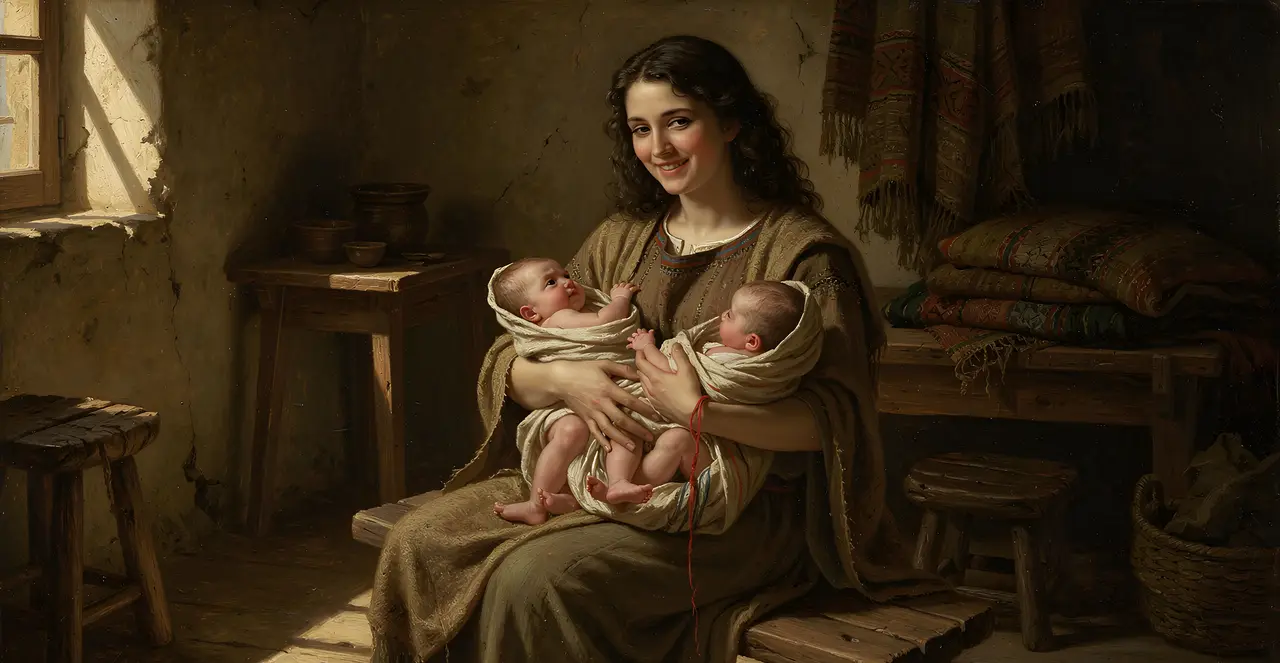 Genesis 38:29-30 — Genesis, oil painting · TruthPrints