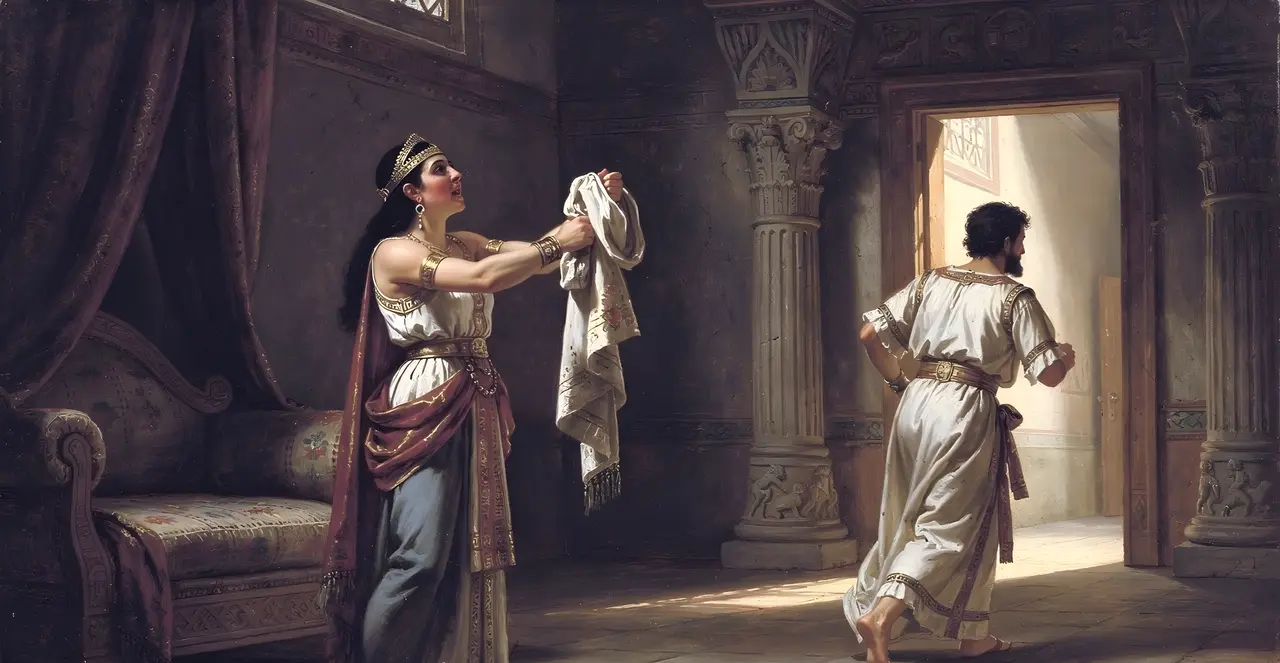 Genesis 39:15-19 — Genesis, oil painting · TruthPrints