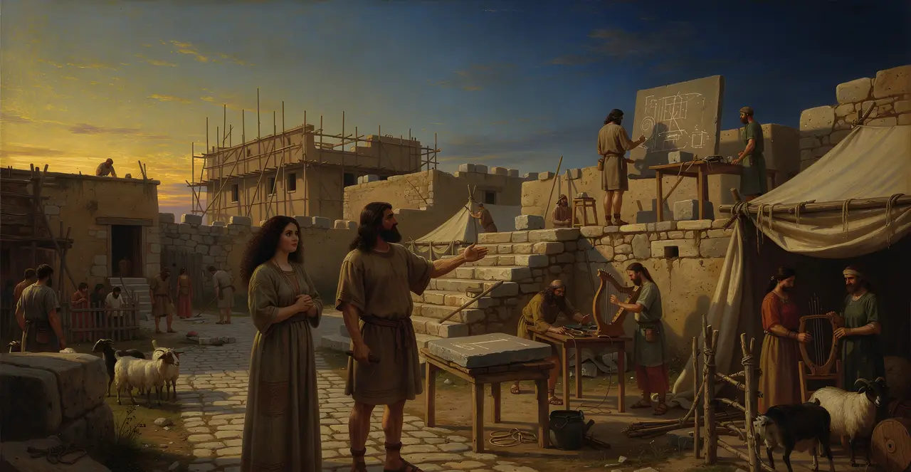 Genesis 4:17-21 — Genesis, oil painting · TruthPrints