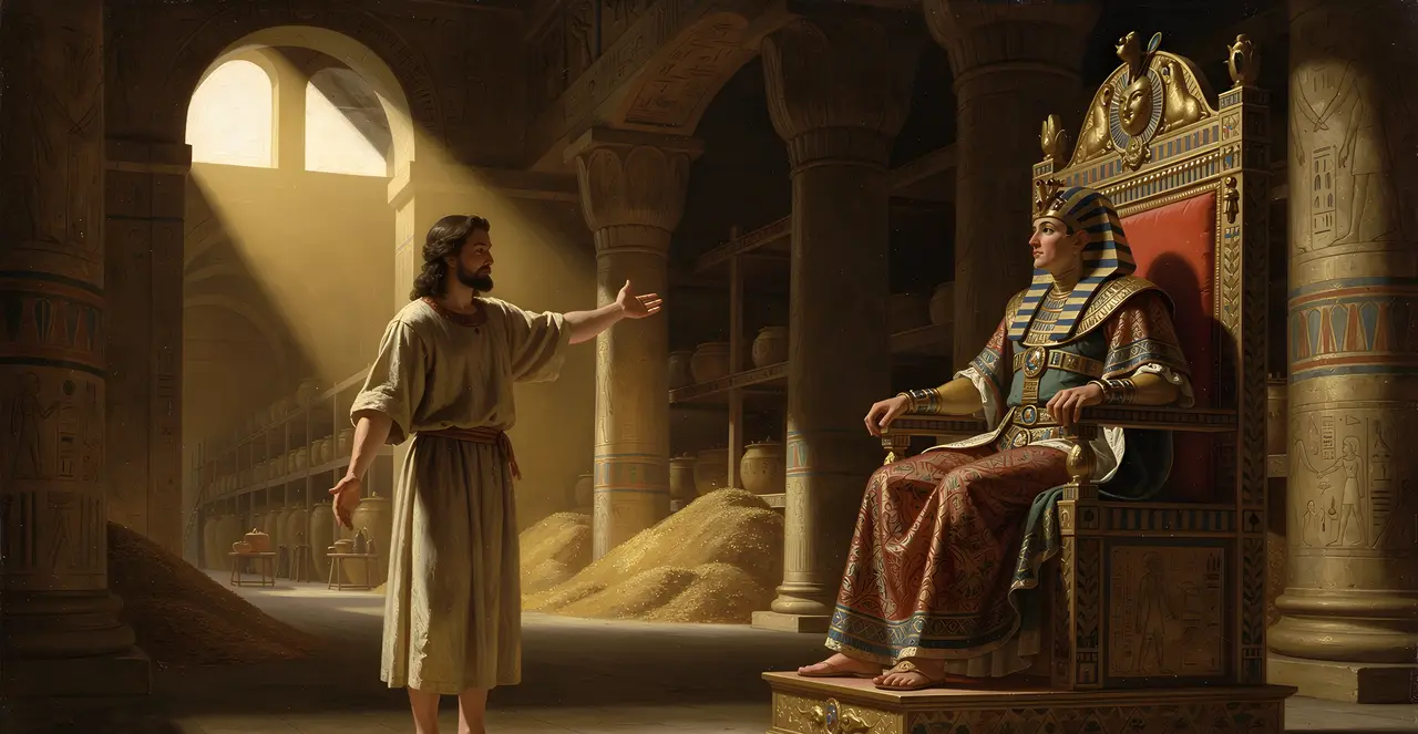 Genesis 41:35-38 — Genesis, oil painting · TruthPrints